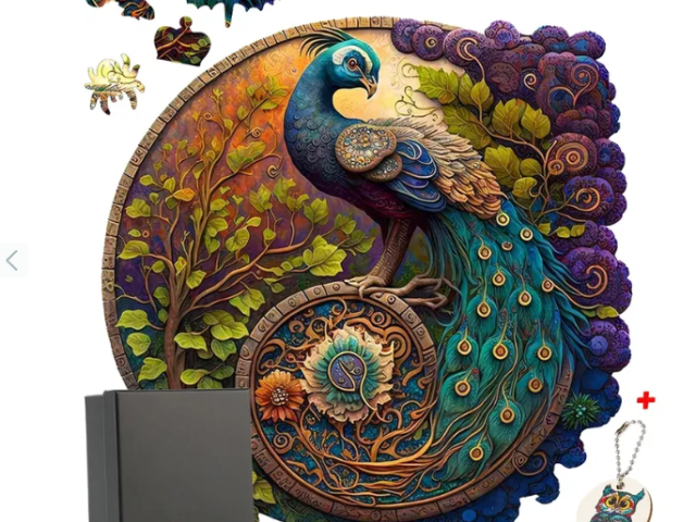 Дерев'яні пазли А3 Фазан Головоломка розвиваюча Подарунок